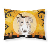 Caroline'S Treasures Bb1786Pillowcase Halloween Borzoi Fabric Standard Pillowcase, Large, Multicolor