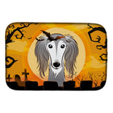 Caroline'S Treasures Halloween Saluki Dish Drying Mat, 14 X 21