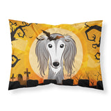 Caroline'S Treasures Bb1787Pillowcase Halloween Saluki Fabric Standard Pillowcase, Large, Multicolor