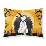 Caroline'S Treasures Bb1788Pillowcase Halloween Japanese Chin Fabric Standard Pillowcase, Large, Multicolor