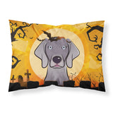 Caroline'S Treasures Bb1789Pillowcase Halloween Weimaraner Fabric Standard Pillowcase, Large, Multicolor
