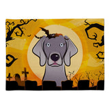 Caroline'S Treasures Bb1789Plmt Halloween Weimaraner Fabric Placemat, Multicolor