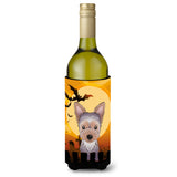 Caroline'S Treasures Halloween Yorkie Puppy Wine Bottle Koozie Hugger, 750 Ml, Multicolor