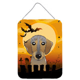 Caroline'S Treasures Halloween Wirehaired Dachshund Wall Or Door Hanging Prints Bb1791Ds1216, 16Hx12W, Multicolor