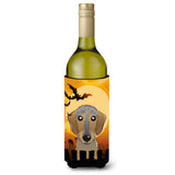 Caroline'S Treasures Halloween Wirehaired Dachshund Wine Bottle Koozie Hugger, 750 Ml, Multicolor