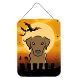 Caroline'S Treasures Halloween Chocolate Labrador Wall Or Door Hanging Prints Bb1792Ds1216, 16Hx12W, Multicolor