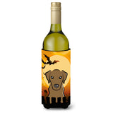 Caroline'S Treasures Halloween Chocolate Labrador Wine Bottle Koozie Hugger, 750 Ml, Multicolor