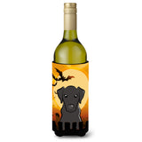Caroline'S Treasures Halloween Black Labrador Wine Bottle Koozie Hugger, 750 Ml, Multicolor