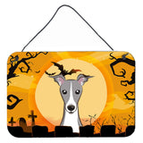 Caroline'S Treasures Halloween Italian Greyhound Wall Or Door Hanging Prints Bb1794Ds812, 8Hx12W