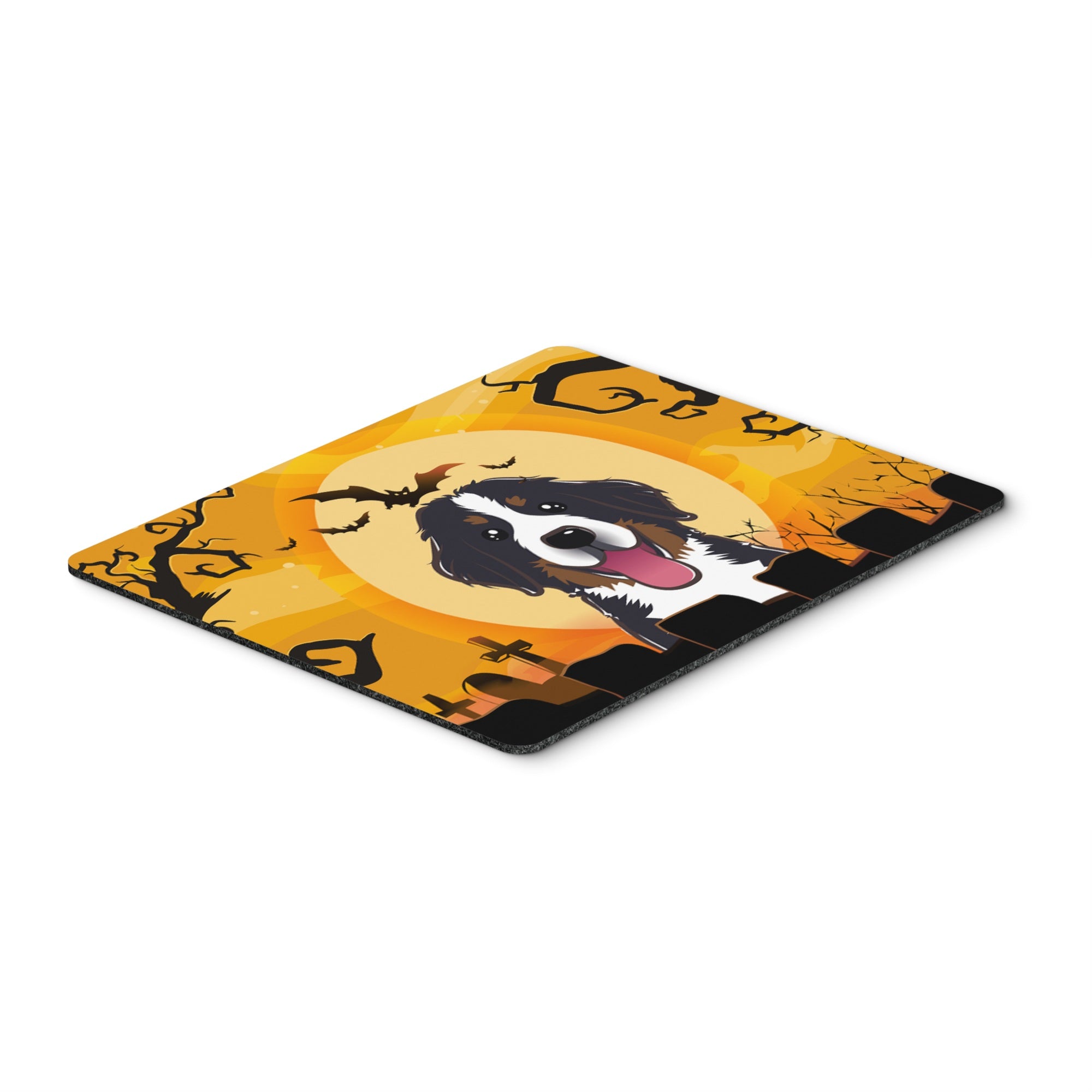 Caroline'S Treasures Halloween Bernese Mountain Dog Mouse Pad, Hot Pad Or Trivet, Multicolor (Bb1795Mp)