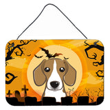 Caroline'S Treasures Halloween Beagle Wall Or Door Hanging Prints Bb1797Ds812, 8Hx12W, Multicolor