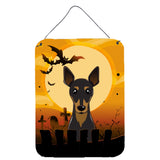 Caroline'S Treasures Halloween Min Pin Wall Or Door Hanging Prints Bb1798Ds1216, 16Hx12W, Multicolor