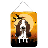 Caroline'S Treasures Halloween Basset Hound Wall Or Door Hanging Prints Bb1801Ds1216, 16Hx12W, Multicolor