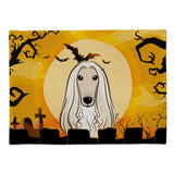 Caroline'S Treasures Bb1802Plmt Halloween Afghan Hound Fabric Placemat, Multicolor
