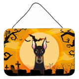 Caroline'S Treasures Halloween Doberman Wall Or Door Hanging Prints Bb1803Ds812, 8Hx12W