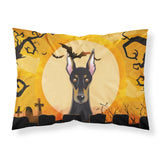 Caroline'S Treasures Bb1803Pillowcase Halloween Doberman Fabric Standard Pillowcase, Large, Multicolor