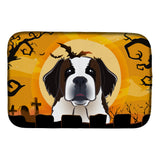 Caroline'S Treasures Halloween Saint Bernard Dish Drying Mat, 14 X 21