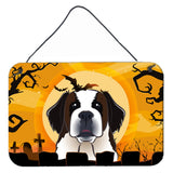 Caroline'S Treasures Halloween Saint Bernard Wall Or Door Hanging Prints Bb1804Ds812, 8Hx12W