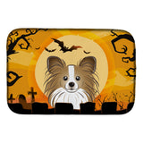 Caroline'S Treasures Halloween Papillion Dish Drying Mat, 14 X 21