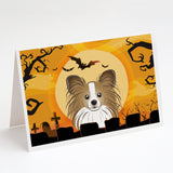 Halloween Papillon Greeting Cards And Envelopes Pack Of 8
