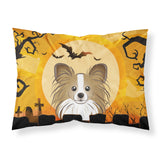 Caroline'S Treasures Bb1806Pillowcase Halloween Papillion Fabric Standard Pillowcase, Large, Multicolor