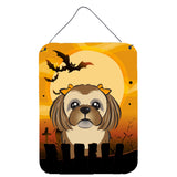 Caroline'S Treasures Halloween Chocolate Brown Shih Tzu Wall Or Door Hanging Prints Bb1807Ds1216, 16Hx12W, Multicolor