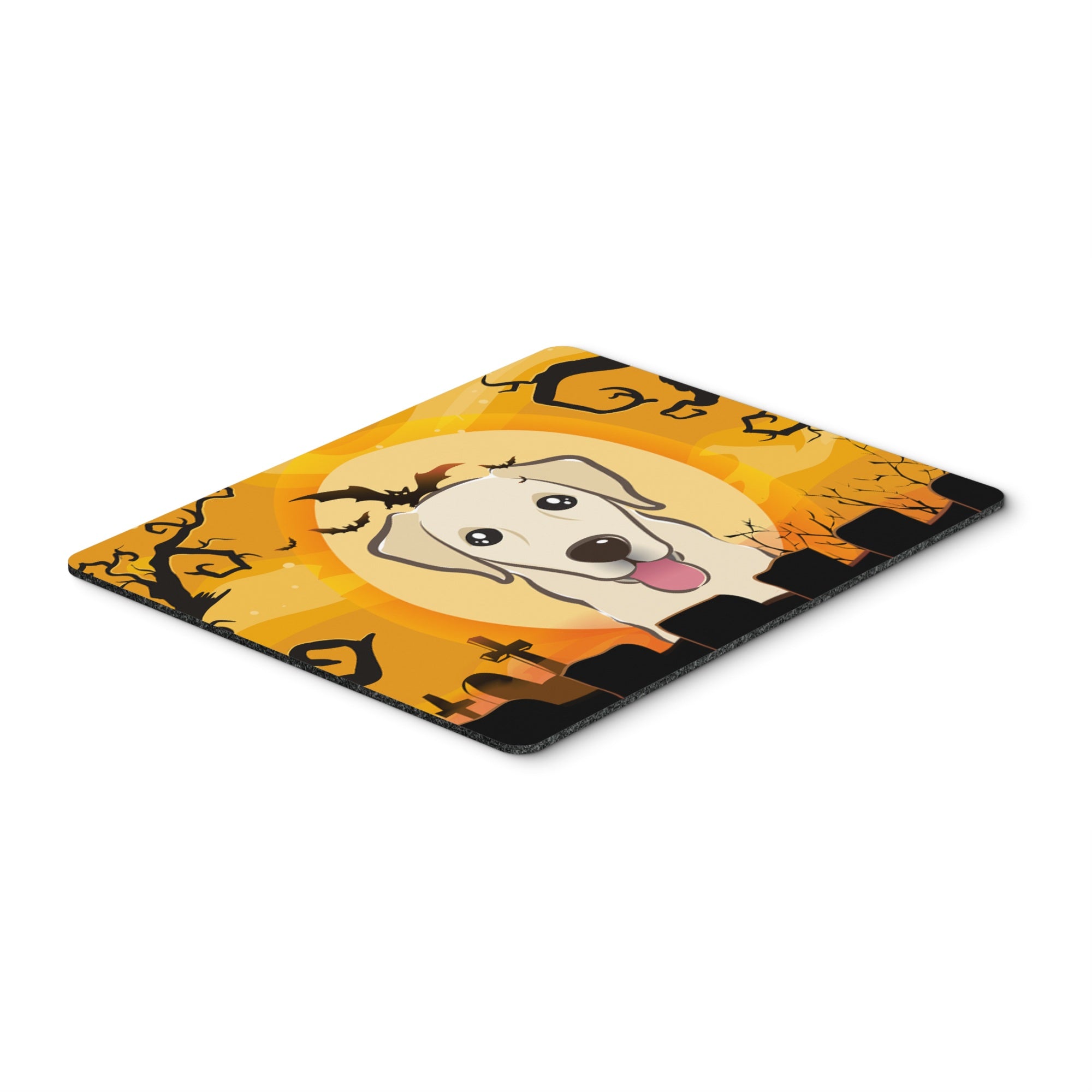 Caroline'S Treasures Halloween Golden Retriever Mouse Pad, Hot Pad Or Trivet, Multicolor (Bb1810Mp)