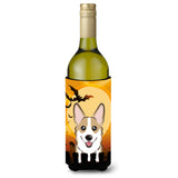 Caroline'S Treasures Halloween Sable Corgi Wine Bottle Koozie Hugger, 750 Ml, Multicolor
