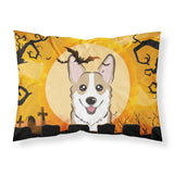 Caroline'S Treasures Bb1811Pillowcase Halloween Sable Corgi Fabric Standard Pillowcase, Large, Multicolor