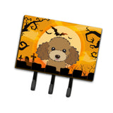 Caroline'S Treasures Bb1814Th68 Halloween Chocolate Brown Poodle Leash Or Key Holder, Large, Multicolor