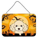 Caroline'S Treasures Halloween Buff Poodle Wall Or Door Hanging Prints Bb1816Ds812, 8Hx12W, Multicolor