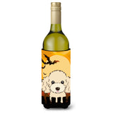 Caroline'S Treasures Halloween Buff Poodle Wine Bottle Koozie Hugger, 750 Ml, Multicolor