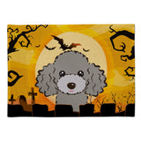 Caroline'S Treasures Bb1817Plmt Halloween Silver Gray Poodle Fabric Placemat, Multicolor