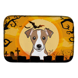 Caroline'S Treasures Halloween Jack Russell Terrier Dish Drying Mat, 14 X 21