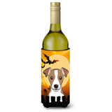 Caroline'S Treasures Bb1818Literk Halloween Jack Russell Terrier Wine Bottle Koozie Hugger, 750 Ml, Multicolor