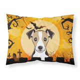 Caroline'S Treasures Bb1819Pillowcase Halloween Jack Russell Terrier Fabric Standard Pillowcase, Large, Multicolor