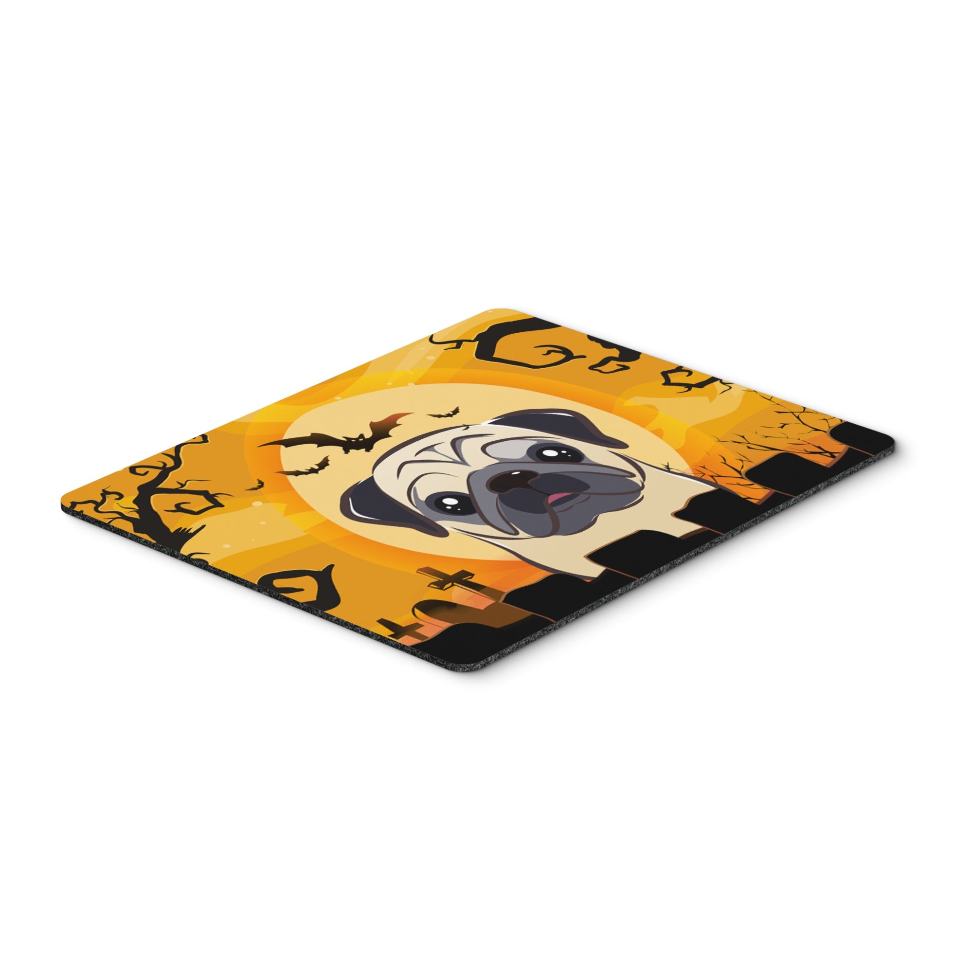 Caroline'S Treasures Halloween Fawn Pug Mouse Pad, Hot Pad Or Trivet, Multicolor (Bb1820Mp)