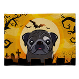 Caroline'S Treasures Bb1821Plmt Halloween Black Pug Fabric Placemat, Multicolor
