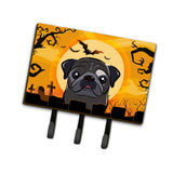 Caroline'S Treasures Bb1821Th68 Halloween Black Pug Leash Or Key Holder, Large, Multicolor