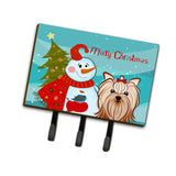 Caroline'S Treasures Bb1824Th68 Snowman With Yorkie Yorkshire Terrier Leash Or Key Holder, Large, Multicolor