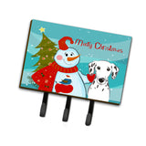 Caroline'S Treasures Bb1830Th68 Snowman With Dalmatian Leash Or Key Holder, Large, Multicolor