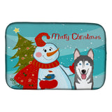 Caroline'S Treasures Bb1838Ddm Dish Drying Mat, 14 X 21, Snowman