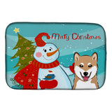 Caroline'S Treasures Bb1845Ddm Dish Drying Mat, 14 X 21, Snowman