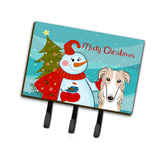 Caroline'S Treasures Bb1848Th68 Snowman With Borzoi Leash Or Key Holder, Large, Multicolor
