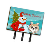 Caroline'S Treasures Bb1871Th68 Snowman With Chihuahua Leash Or Key Holder, Large, Multicolor