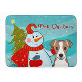 Caroline'S Treasures Snowman With Jack Russell Terrier, 19 X 27, Multicolor