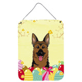 Caroline'S Treasures German Shepherd Easter Egg Hunt Wall Or Door Hanging Prints Bb1893Ds1216, 16Hx12W, Multicolor