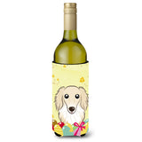 Caroline'S Treasures Bb1894Literk Longhair Crme Dachshund Easter Egg Hunt Wine Bottle Hugger Koozie, 750Ml, Multicolor