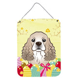 Caroline'S Treasures Cocker Spaniel Easter Egg Hunt Wall Or Door Hanging Prints Bb1898Ds1216, 16Hx12W, Multicolor