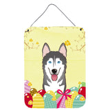 Caroline'S Treasures Alaskan Malamute Easter Egg Hunt Wall Or Door Hanging Prints Bb1900Ds1216, 16Hx12W, Multicolor